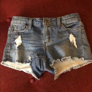 Kids denim tractr shorts